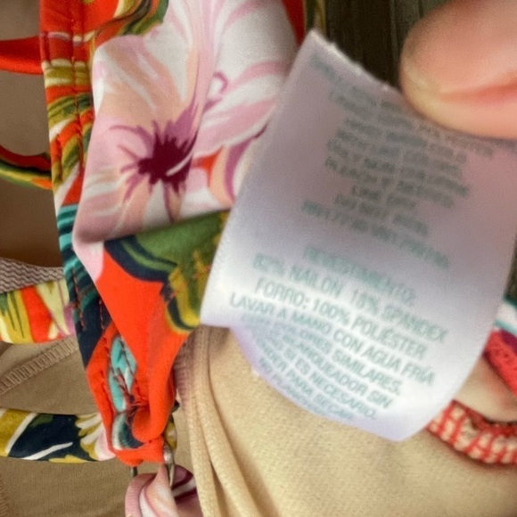 Kona Sol Hawaiian Floral One Piece Swimsuit Size 14 - Picture 8 of 8